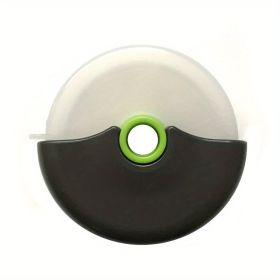 1pc Stainless Steel Round Wheel Cutter With Lid For Cake, Bread, And Pies - Kitchen Baking Tool With Roulette Roller, Suitable For Home Kitchen B