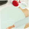 Cookie Rolling Mat Set Silicone Dough Mat Rolling Pin for Baking Non-stick Reusable
