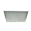 Ice bucket Large Rectangle Galvanized Tub, 22 in L x 15 in W x 10 in H