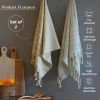 Turkish Hand Towels Set of 2 100% Cotton Kitchen and Bathroom Hand Towels Decorative Hand Towels for Bath Guest Face Hair Tea Dishcloth | 40'x18 inch