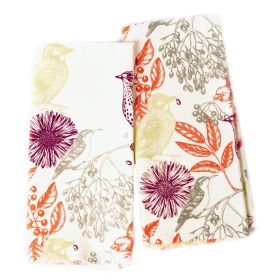 100% Cotton Kitchen Towels 2 Pack 18 x 28 inches Hello Bird Printed Dish Towels Hand Towels Boho Tea Towels Multifunctional Stylish Absorbent Quick Dr