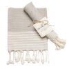 Turkish Hand Towels Set of 2 | 100% Cotton Kitchen and Bathroom Hand Towels Decorative Hand Towels for Bath Guest Face Hair Tea Dishcloth 40'x18 inch