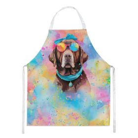 Chocolate Labrador Hippie Dawg Apron Cooking Kitchen Server Baking Crafts Gardening for Adult Women Men, Unisex, Large, Multicolor