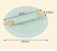 Cookie Rolling Mat Set Silicone Dough Mat Rolling Pin for Baking Non-stick Reusable
