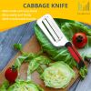Cabbage Shredder Cabbage Slicer Knife Cabbage Cutter for Sauerkraut Coleslaw with Two Sharp Stainless Steel Blades
