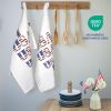 USA Patriotic Kitchen Towels 2 Pack 100% Cotton 4th of July Independence Day Americana Hand Towels Decorative Towel for Drying Cleaning 18 x28 inch