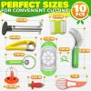 10 Pcs Fruit Slicer Set Fruit Cutting Tools Pineapple Corer and Slicer Kiwi Cutter Apple Slicer and Corer Cantaloupe Cutter Strawberry Huller Watermel