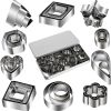30pcs Mini Cookie Cutter Mold; Biscuit Mold; Fruit Cutting Mold; DIY Kitchen Tools