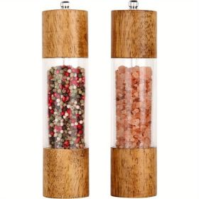 2 Pieces Of Advanced Acrylic Salt And Pepper Grinder Set, Prohibited From Sale On Walmart Platform (Option: 2pieces)