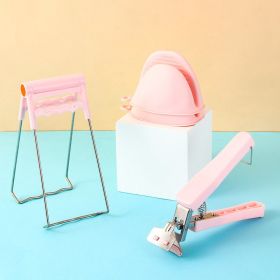 3pcs/set Kitchen Special Multi-Functional Anti-Hot Tool; Disc Clamp; Anti-hot Sleeve Heat-Insulation Gloves Kitchen Accessories (Color: pink)