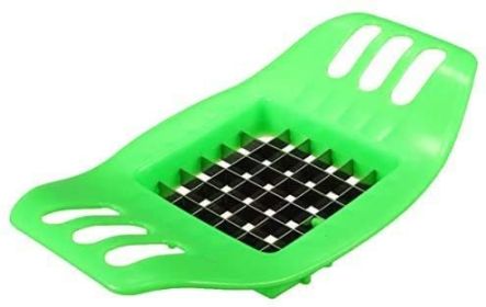 Potato Cutter Stainless Steel Potato Cutting Tool French Fry Cutter Cooking Kitchen Gadget (Color: green cutter)