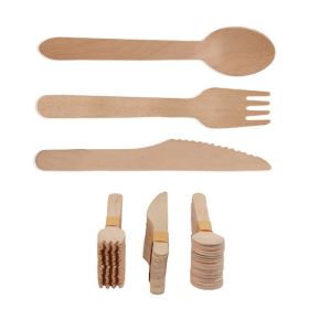 Kitchen Disposable Gadget Sets for Party Supplies (Color: Wood, Type: Kitchen Utensils)
