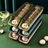 2Pcs/Set Automatic Eggs Storage Box Refrigerator Egg Dispenser
