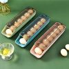 2Pcs/Set Automatic Eggs Storage Box Refrigerator Egg Dispenser