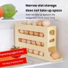2pcs Kitchen Eggs Organizer 4-layer Slide Refrigerator Eggs Rack