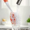 Dish Cleaning Brushes with Curved Bristles for Pots/Pans/Sink